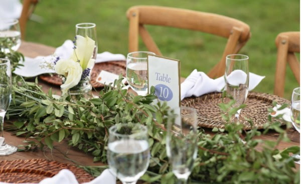 Event table setup at Lavender Fields