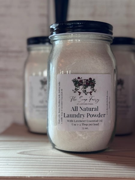 Natural laundry powder