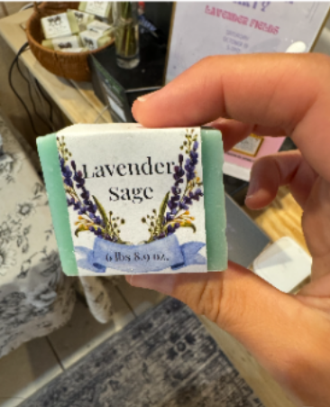 Handmade lavender soap